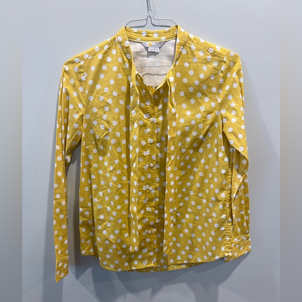 Boden Yellow and White Shirt